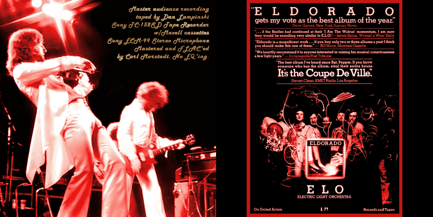 Electric Light Orchestra  Live In Palace Theatre, Providence : Inlay
